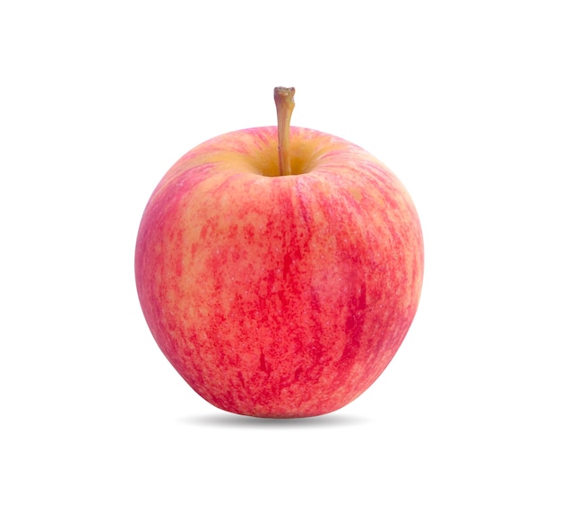 Pomme Fraîche Rouge Isolé Sur Blanc