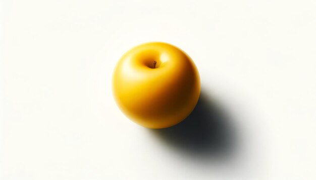 Une pomme jaune parfaite