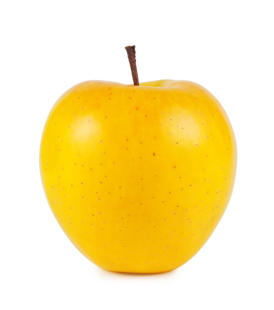 Pomme mûre jaune