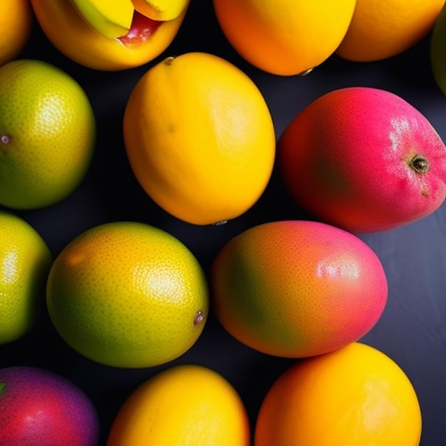 Pomme d'orange et mangue