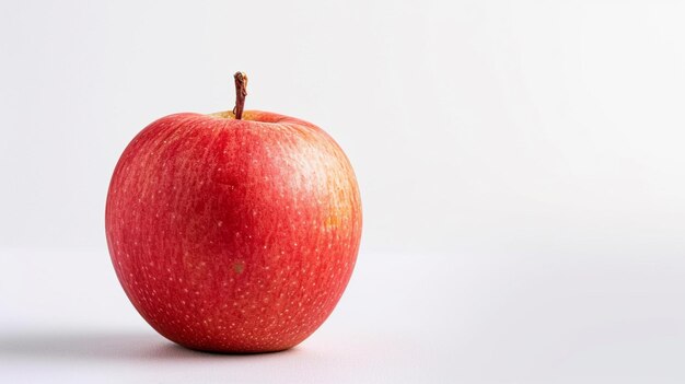 Pomme rouge fraîche isolée sur blanc avec chemin de détourage Ai Generative