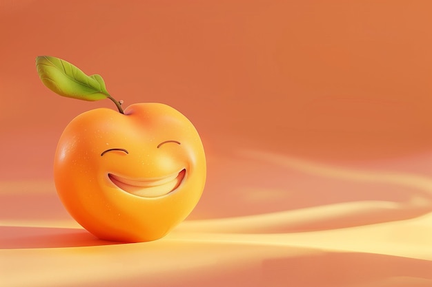 Une pomme souriante avec LeafxA