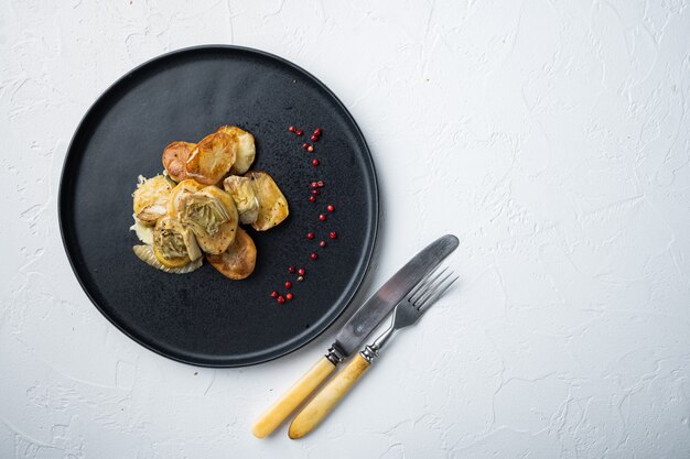 Pomme de terre au four et artichaut au fenouil al forno