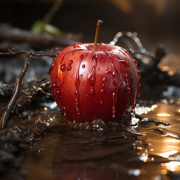 Pomme trempée