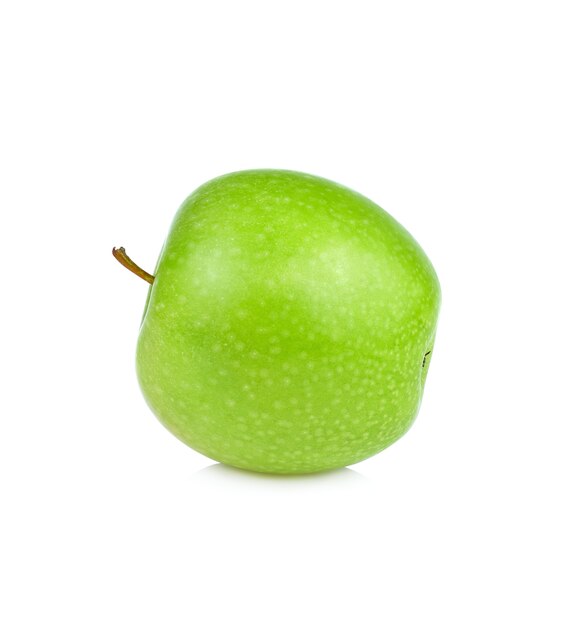 Pomme verte, isolé sur fond blanc