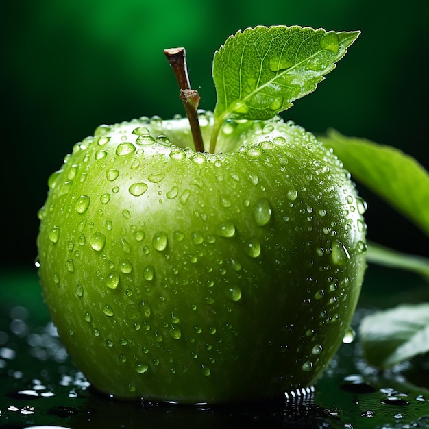 Une pomme verte rafraîchissante