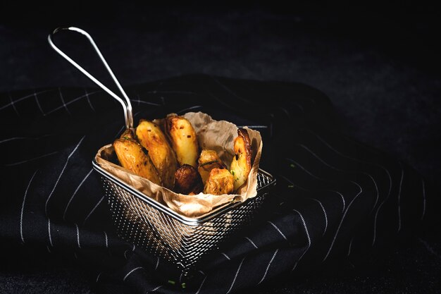 Pommes frites dorées et croquantes