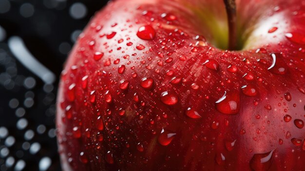 pommes rouges biologiques