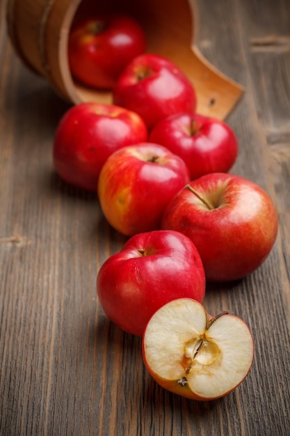 Pommes rouges mûres