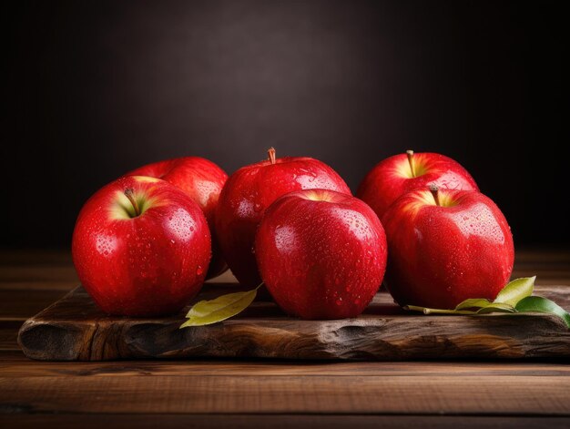 Des pommes rouges papier peint HD 8K Image photographique en stock