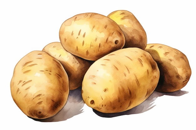 Des pommes de terre Clipart vibrantes au format AR 32