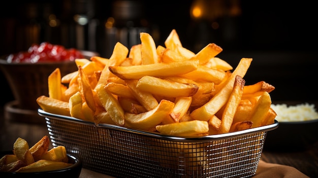 Pommes de terre frites isolées