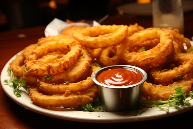 Des pommes de terre frites à l'onion irrésistible