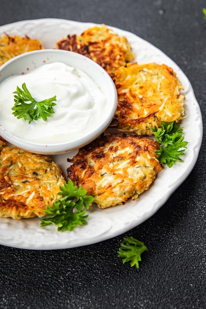 pommes de terre rissolées escalope légume légumes nourriture repas sain nourriture collation sur la table copie espace nourriture