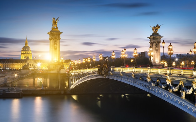 Pont Alexandre 3 à Paris, France