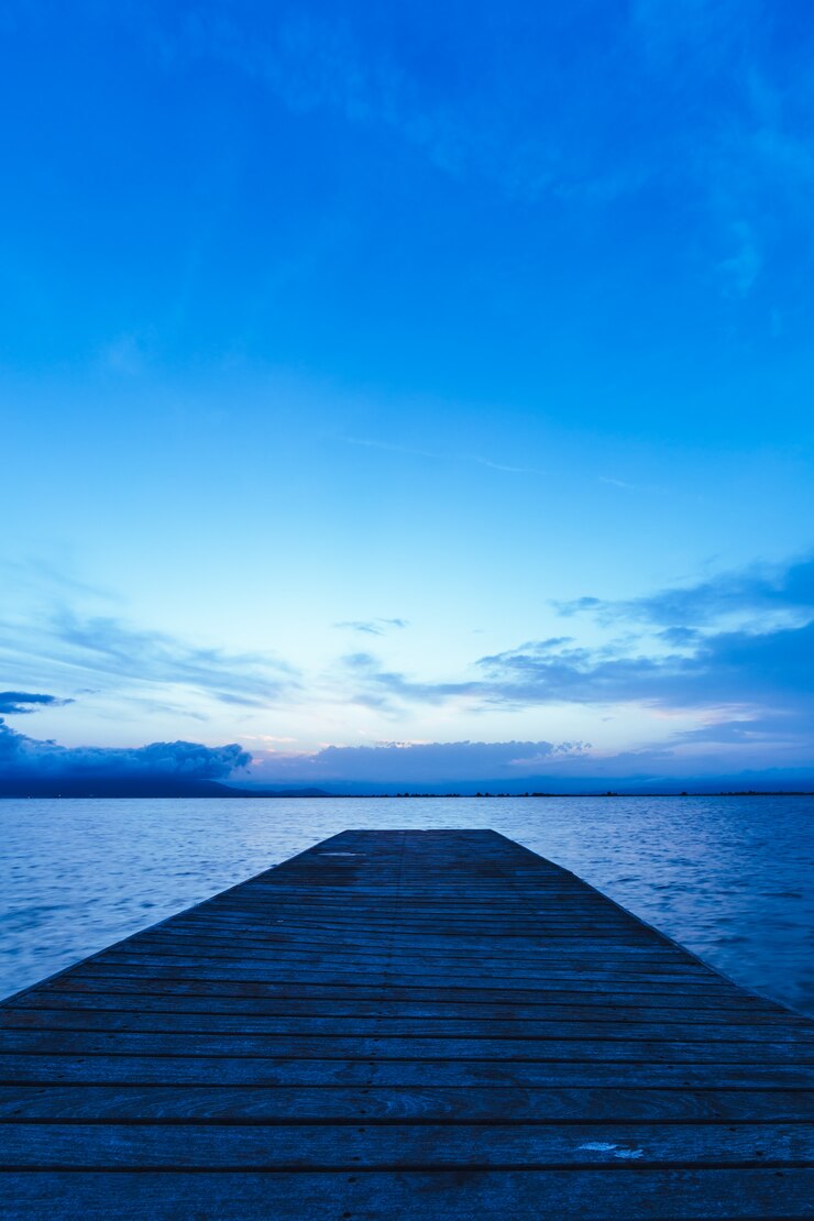 Photo pont de bois mer