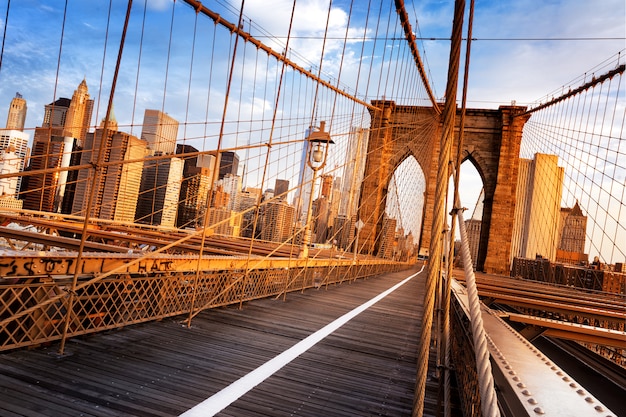 Photo pont de brooklyn à new york