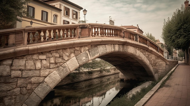 Pont sur un canal en Italie