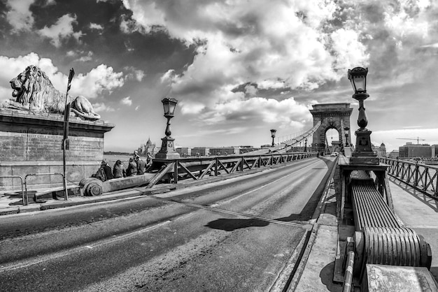 Pont des chaînes à Budapest Hongrie