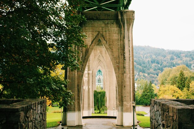 Photo le pont contre le ciel