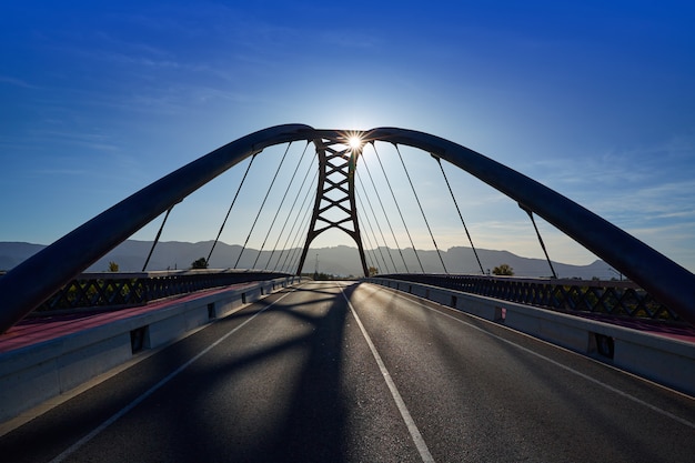 Photo pont de cullera sur la rivière xuquer jucar de valence