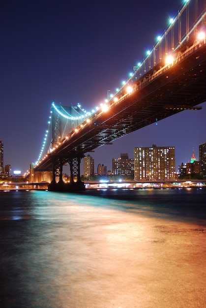 Pont de Manhattan sur la rivière Hudson