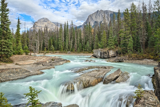 Pont naturel avec le parc national Mount Stephen Yoho BC Canada