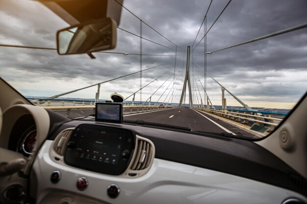 Le pont de Normandie en France