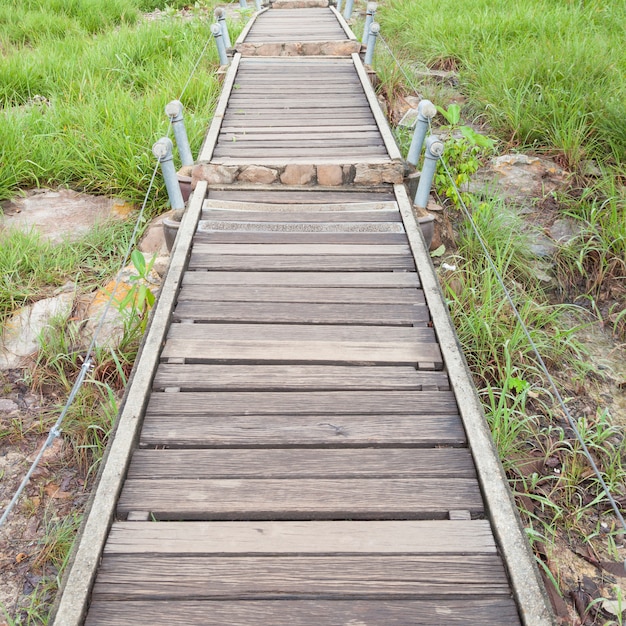 Pont de la passerelle à la montagne