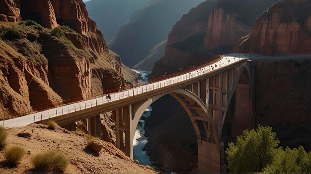 Photo un pont qui porte le nom de la rivière