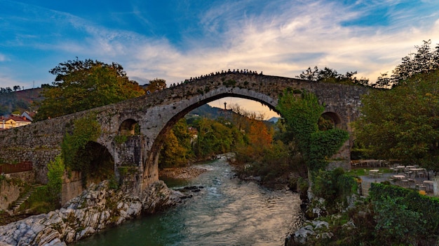 Pont romain de Cangas de Onis, Asturias, Espagne