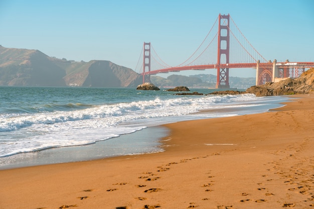 Pont rouge du Golden Gate à San Francisco