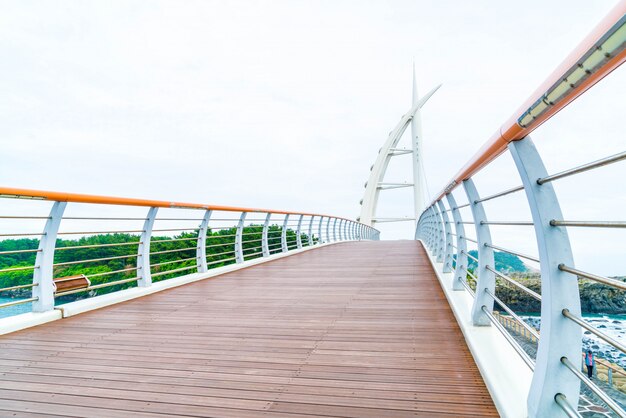 Pont Saeyeongyo entre les ports de Seaseom et Seogwipo sur l’île de Jeju