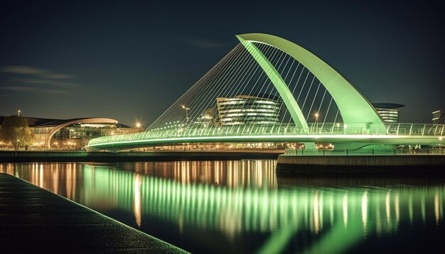 Photo le pont samuel beckett dans le green st patrick's festival