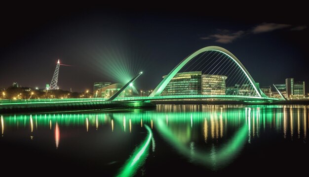 Photo le pont samuel beckett dans le green st patrick's festival