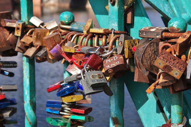 Le pont de la ville de Wroclaw en Pologne