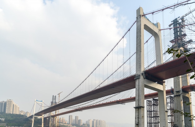 Ponts en construction à Chongqing, Chine