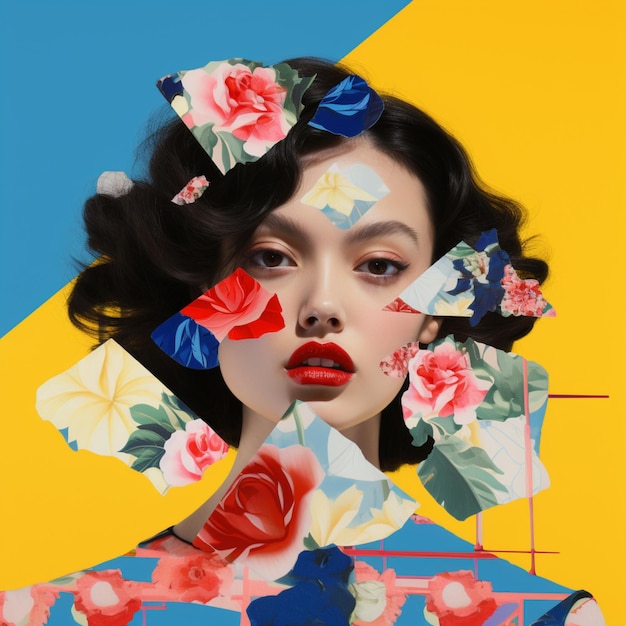 Pop art japonais de geisha