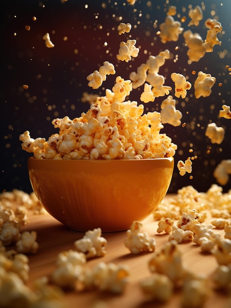 Pop-corn dans les airs