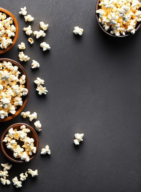 pop-corn dans un bol, coloré