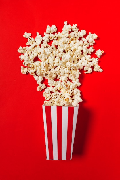 Popcorn sur le rouge