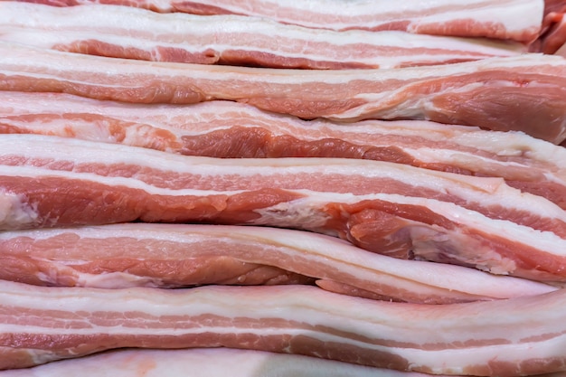 Porc frais dans les supermarchés