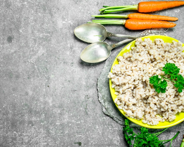 Porridge aux herbes