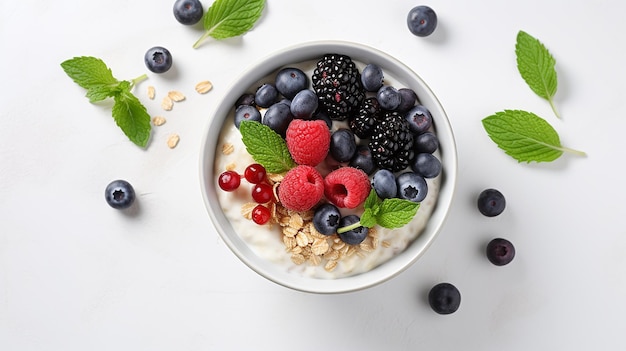 Porridge d'avoine au four avec yaourt