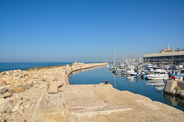 Photo port dans la vieille ville de jaffa tel aviv