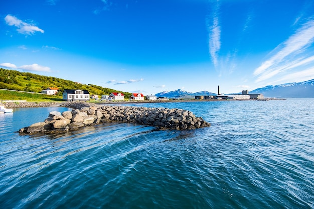 Port du village de Hjalteyri dans le Nord de l'Islande