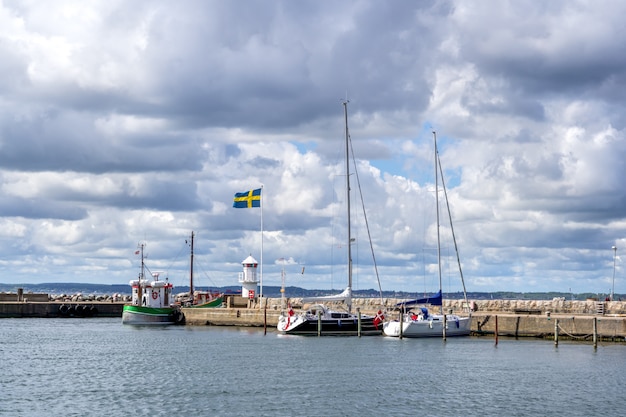 Port de l'île de Ven entre le Danemark et la Suède