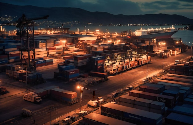 Le port de Sardaigne est chargé de tonnes de marchandises