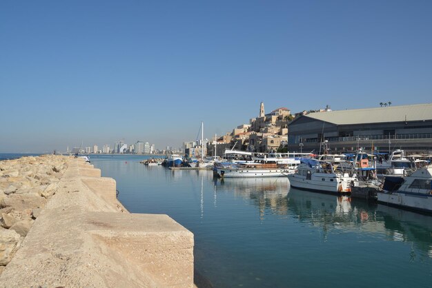 Le port et la vieille ville de Jaffa à Tel Aviv