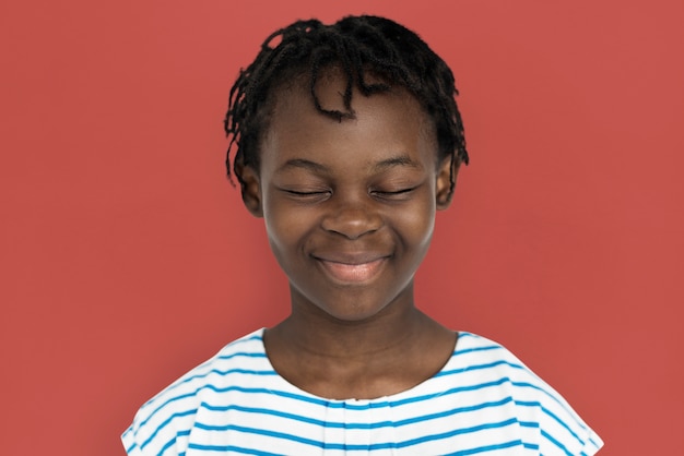 Portarit d&#39;une jeune fille afro-américaine